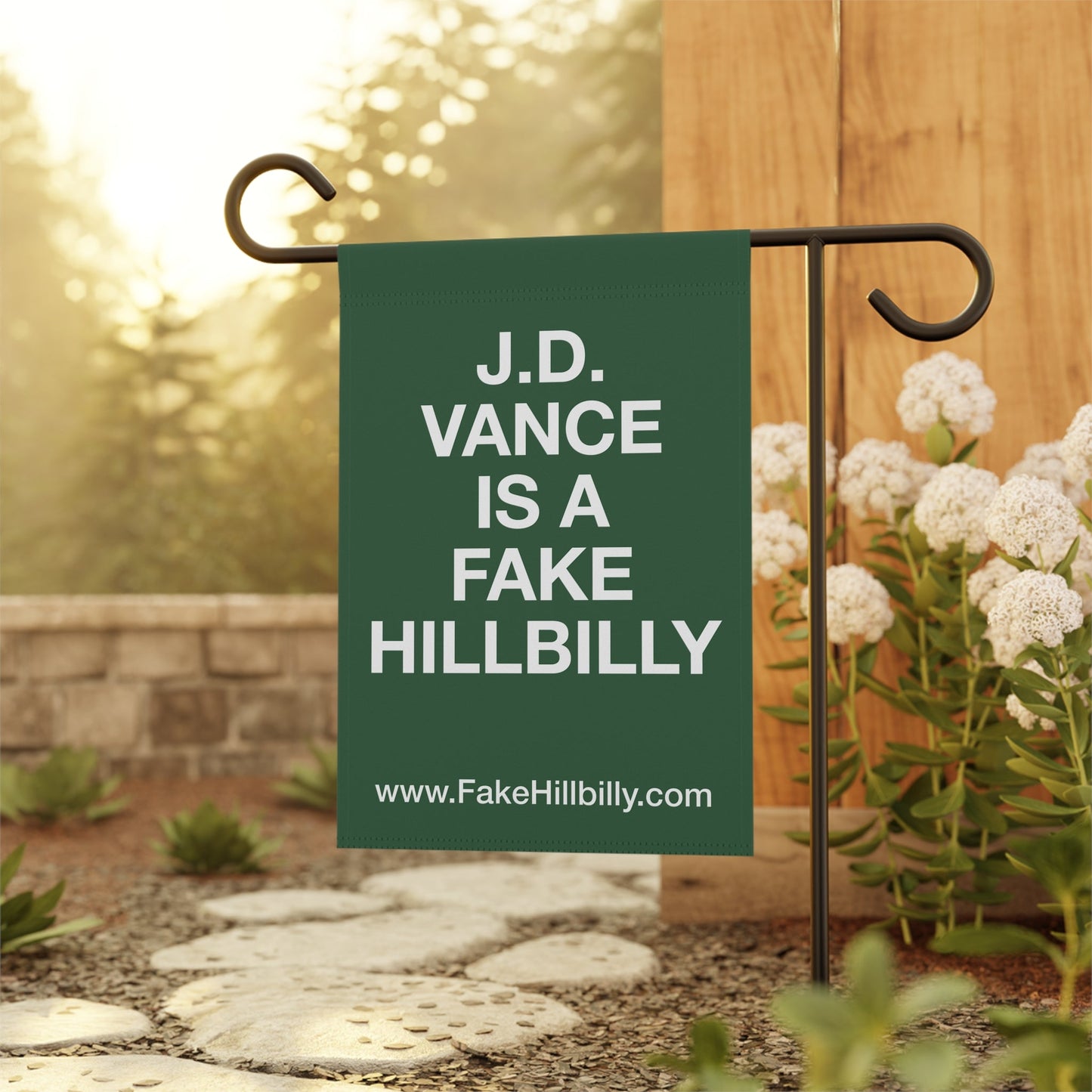 J.D. Vance Is a Fake Hillbilly Garden & House Banner - Three Colors to Choose From